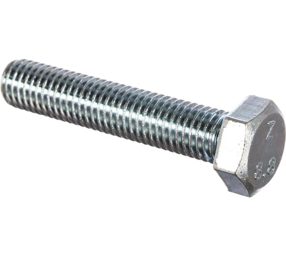 Изображение товара Болт DIN 933 с шестигранной головкой, оцинкованный М14х70, 15шт - коробка Tech-Krep 126534