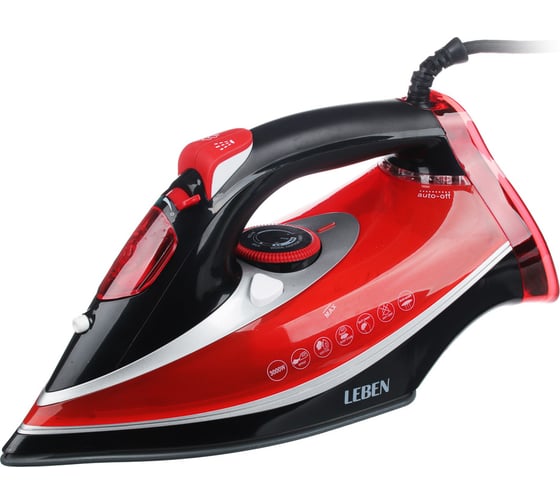 Изображение товара Утюг LEBEN с отпаривателем 3000 Вт, подошва керамическое покрытие 249-012