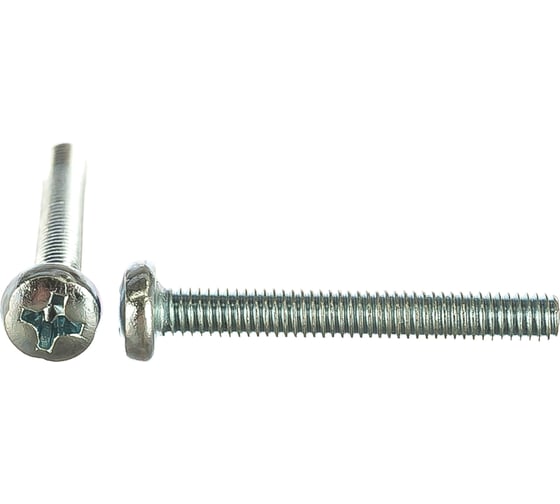 Изображение товара Винт DIN 7985 с полукруглой головкой, оцинкованный М4х30, 100шт - коробка Tech-Krep 105221