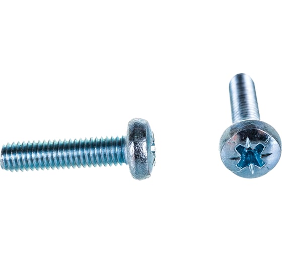 Изображение товара Винт DIN 7985 с полукруглой головкой, оцинкованный М5х20, 100шт - коробка Tech-Krep 105222