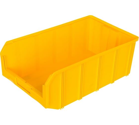 Изображение товара Пластиковый ящик Стелла-техник 502х305х184мм, 20 литров, V-4-желтый