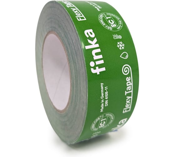 Изображение товара Клейкая лента Finka Flexy Tape 50 ммх25 м для склейки мембраны и пароизоляции, армированная FFT5025