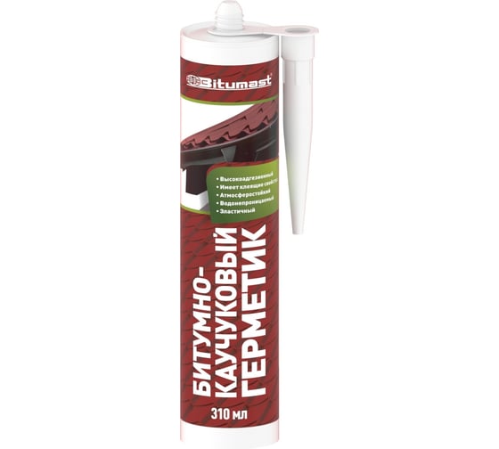 Изображение товара Герметик битумно-каучуковый Bitumast 310 мл/280 г 4607952908055