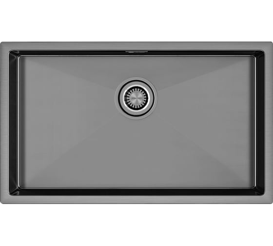 Изображение товара Мойка Paulmark AISI304 KOHER нержавеющая сталь вороненая сталь, 740x440мм PM807444-GM