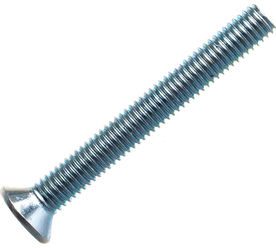 Изображение товара Винт DIN 965 с потайной головкой, оцинкованный М5х40, 60шт - коробка Tech-Krep 105239