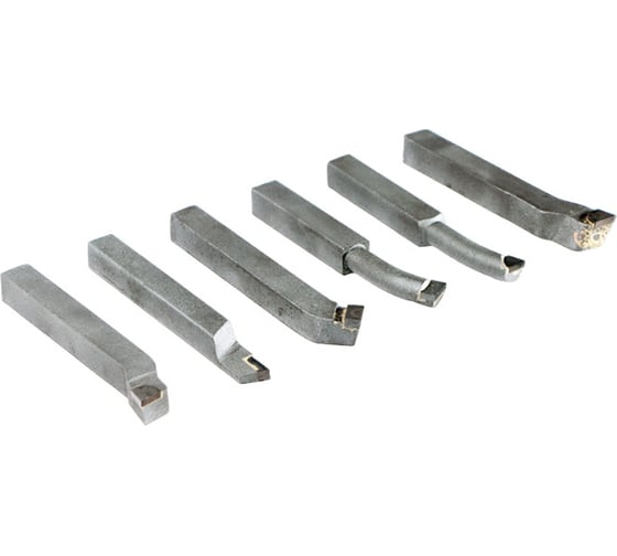 Изображение товара Набор токарных резцов 12x12 мм, ВК8, 6 шт AURA TOOLS 30601212