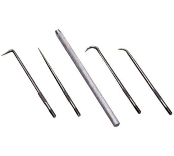 Изображение товара Мини набор крючков для извлечения внутренних сальников и уплотнительных колец FORCE 905G6 (5 предметов)