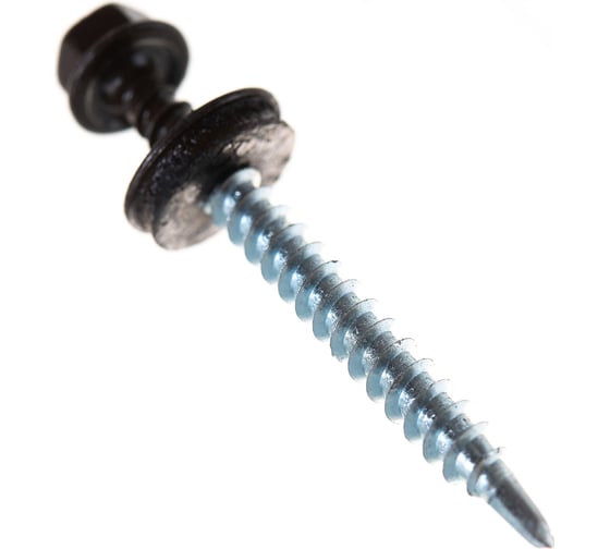 Изображение товара Кровельный саморез Tech-Krep КР сверло 4,8х51 RAL-8017 шоколадно-коричневый 200 шт, ведро 103286