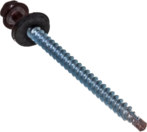 Изображение товара Кровельный саморез Tech-Krep КР сверло 4,8х70 RAL-8017 шоколадно-коричневый 30 шт, коробка с окном 125560