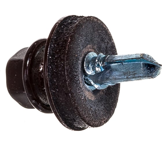 Изображение товара Кровельный саморез Tech-Krep КР сверло 5,5х19 RAL-8017 шоколадно-коричневый, 60 шт, коробка с окном 125702