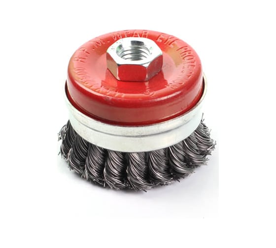 Изображение товара Щетка чашка усиленная для УШМ 75 мм, M14, витая проволока Gepard GP0860-75