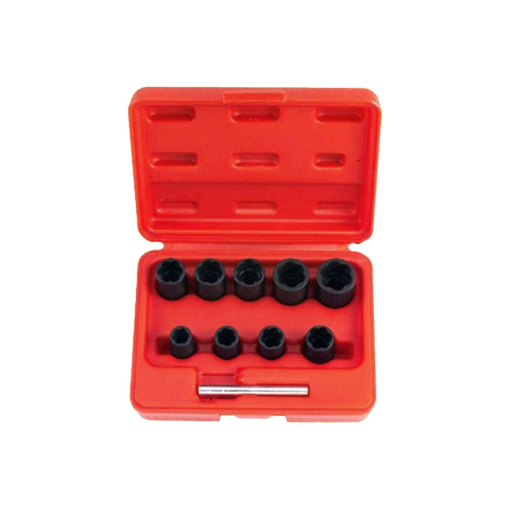 Набор винтовых головок-экстракторов для повреждённых гаек FORCE 910U2