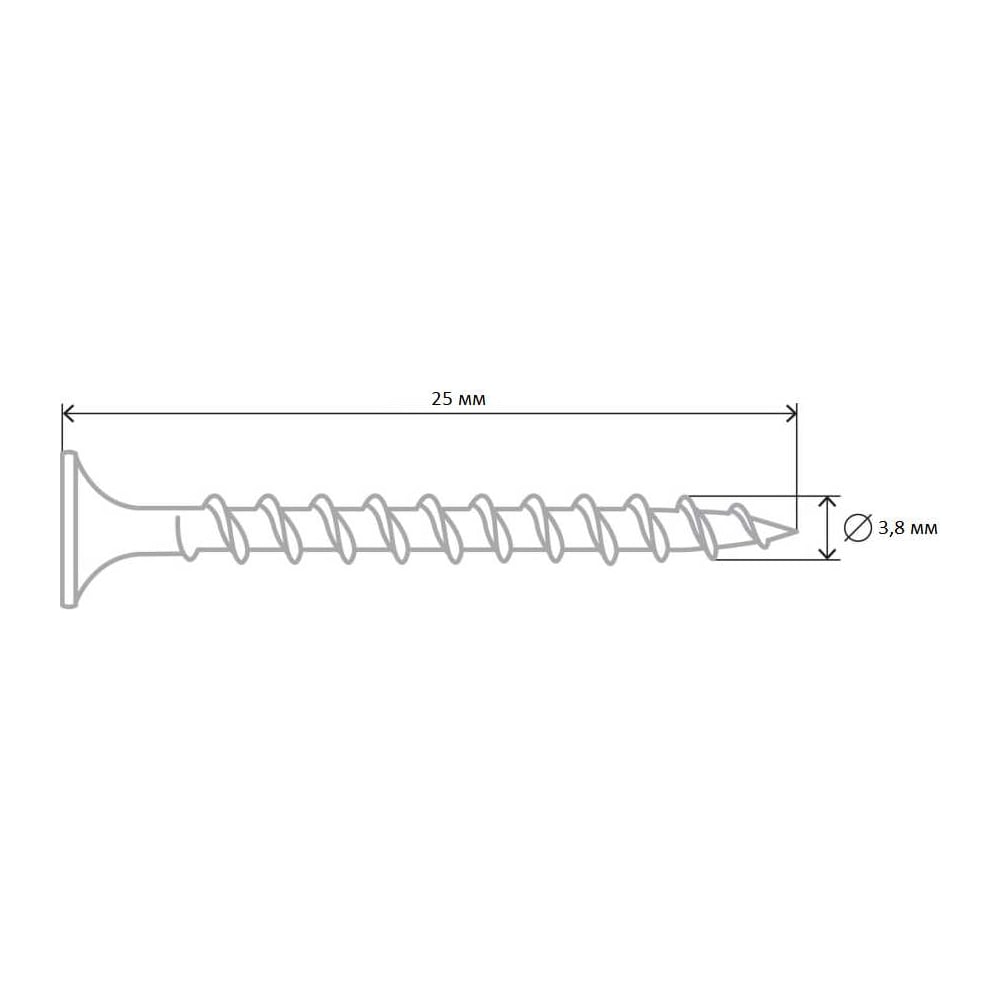 Изображение товара Саморез Tech-Krep ШСГД 3,8х25 1000 шт в ведре для строительных работ