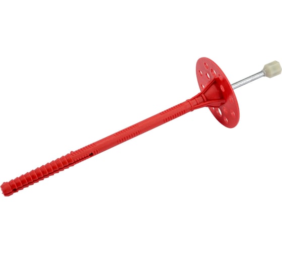 Изображение товара Дюбель для теплоизоляции с металлическим гвоздём с термоголовкой 10х180, 200шт Tech-Krep 130103