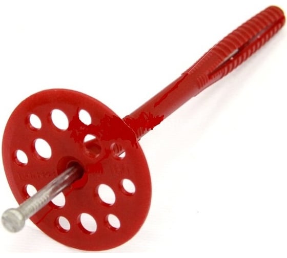 Изображение товара Дюбель для теплоизоляции с металлическим гвоздём 10х160, 500шт - накл. Tech-Krep IZM 124880