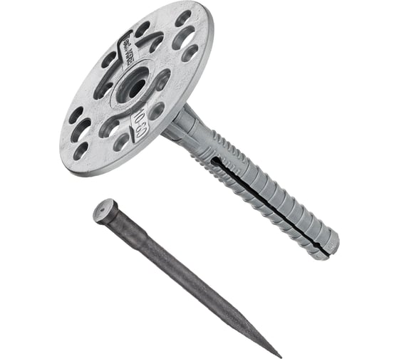 Изображение товара Дюбель для теплоизоляции с пластиковым гвоздём 10х80, 50шт - пакет Tech-Krep 101706