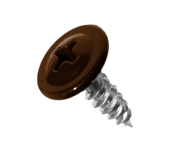 Изображение товара Саморез Tech-Krep/Zitar ШСММ 4,2х16 темно-коричневый KP RAL 8017 20 шт пакет 125488