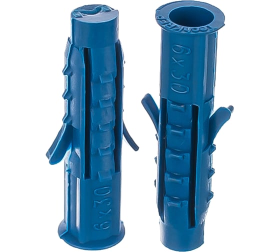 Изображение товара Распорный дюбель Чапай 6х30 шипы+усы, полипропилен 100шт - пакет Tech-Krep 117854