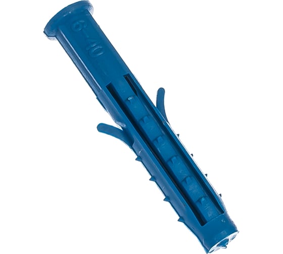 Изображение товара Распорный дюбель Чапай 6х40 шипы+усы, полипропилен 100шт - пакет Tech-Krep 117855