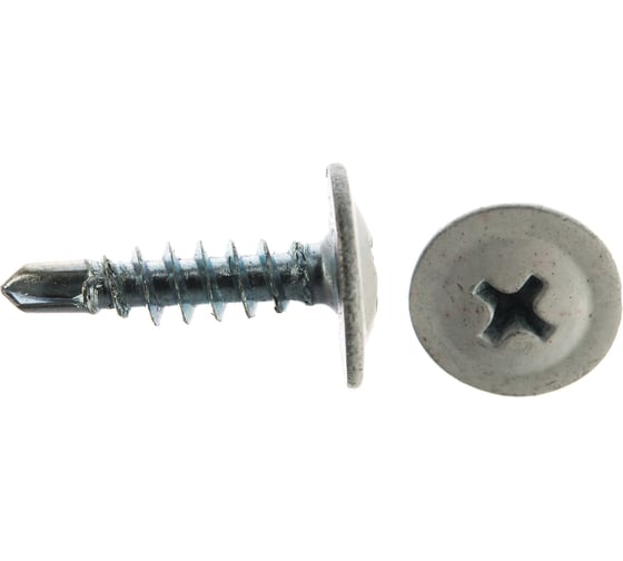 Изображение товара Саморез ШСММ со сверлом 4,2x16 мм, белый, KP RAL 9003, 200 шт в малом ведре Zitar 125524