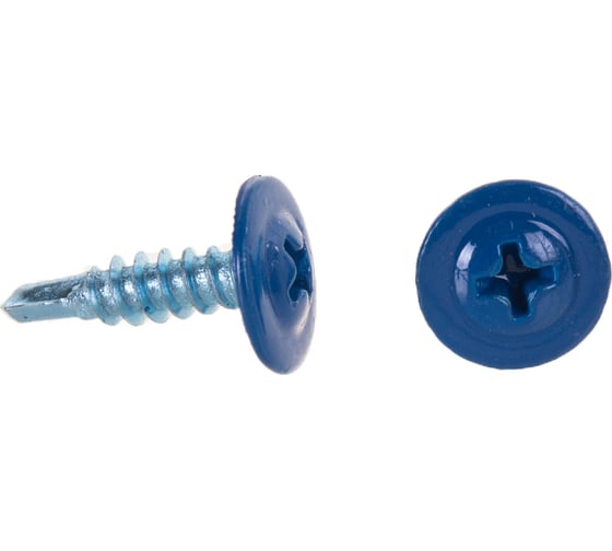Изображение товара Саморез Tech-Krep/Zitar ШСММ сверло 4,2х16 синий KP RAL 5010 20 шт, пакет 125526