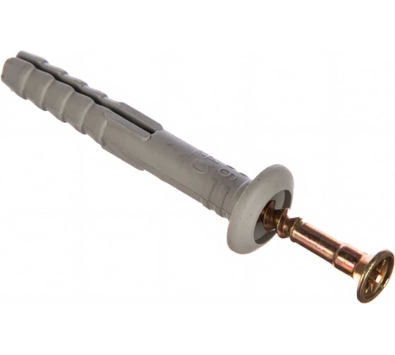 Изображение товара Дюбель-гвоздь 6х40 гриб, полипропилен 300шт - пакет Tech-Krep 125574