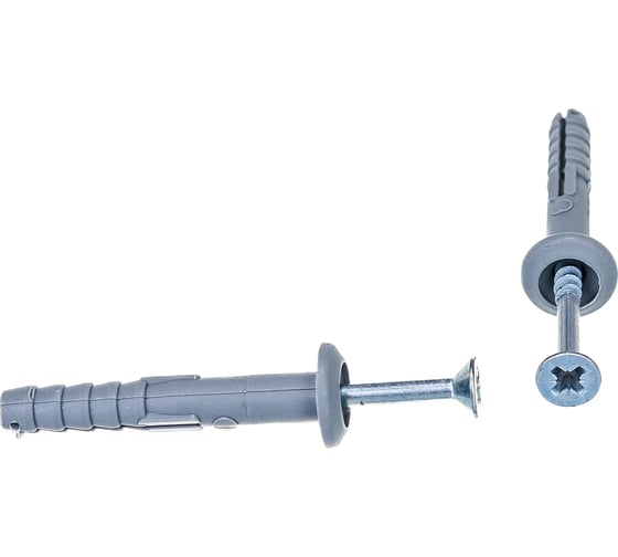 Изображение товара Дюбель-гвоздь 6х40 гриб, полипропилен 150шт - ведро Tech-Krep 101989
