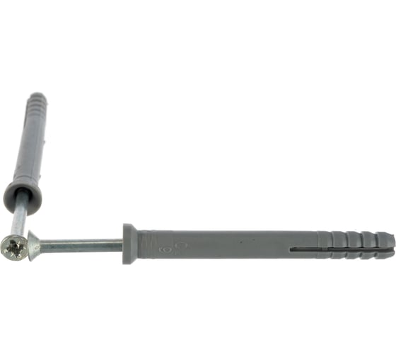 Изображение товара Дюбель-гвоздь 6х60 потайная манжета, полипропилен 100шт - ведро Tech-Krep 101468