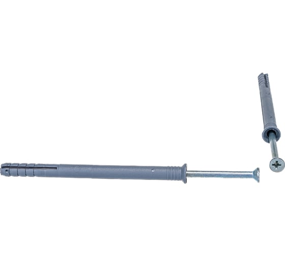 Изображение товара Дюбель-гвоздь 8х100 потайная манжета, полипропилен 50шт - ведро Tech-Krep 126858