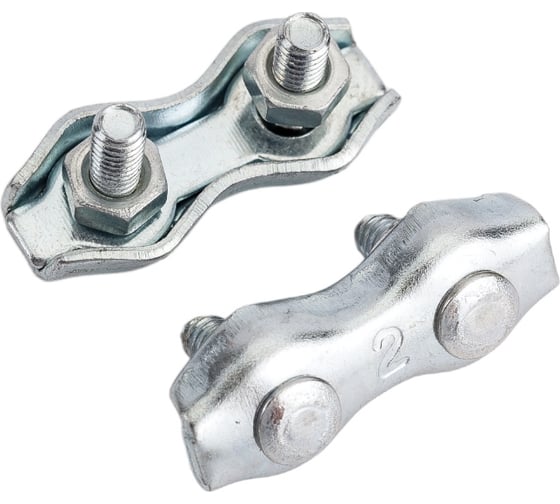 Изображение товара Зажим для троса Duplex, 2 мм, 2 шт, ярлык Zitar 108071