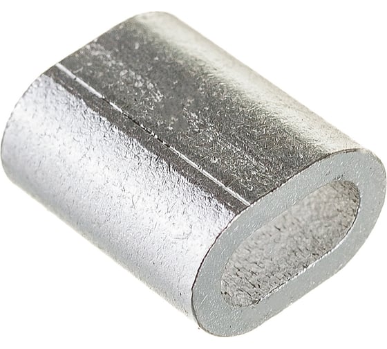 Изображение товара Прижимной зажим-наконечник для троса 3мм DIN 3093 2шт - ярлык Zitar 102757