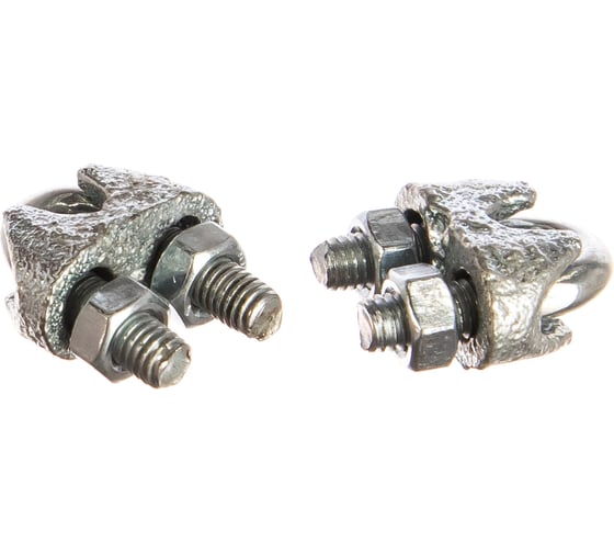 Изображение товара Дугообразный зажим троса 5мм DIN741 2шт - ярлык Tech-Krep 102736