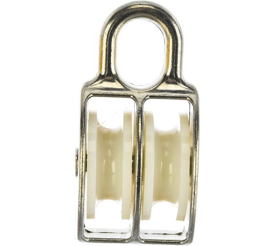 Изображение товара Двойной оцинкованный блок для троса, нейлоновый шкив 40мм 1шт - ярлык Tech-Krep 112732