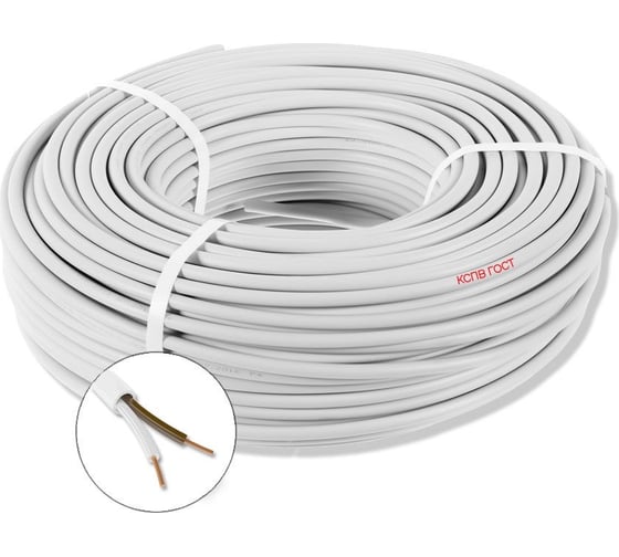 Изображение товара Кабель для пожарной и охранной сигнализации ПРОВОДНИК кспв 2x0.4 мм2, 150м OZ67782L150