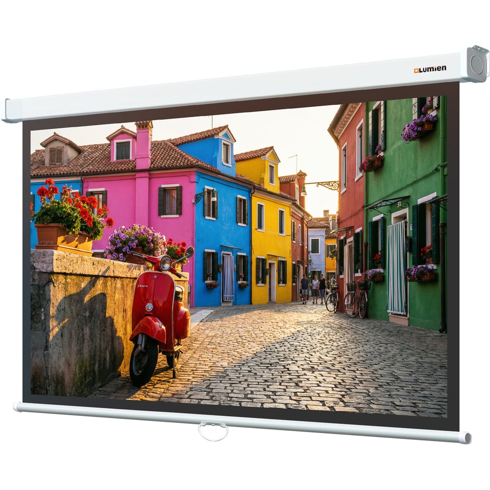 Изображение товара Настенный экран Lumien LEP-100125 Eco Picture 190x300 см, рабочая область 182x292 см, Matte White, восьмигранный корпус, возможность потолочного крепления 6 121531