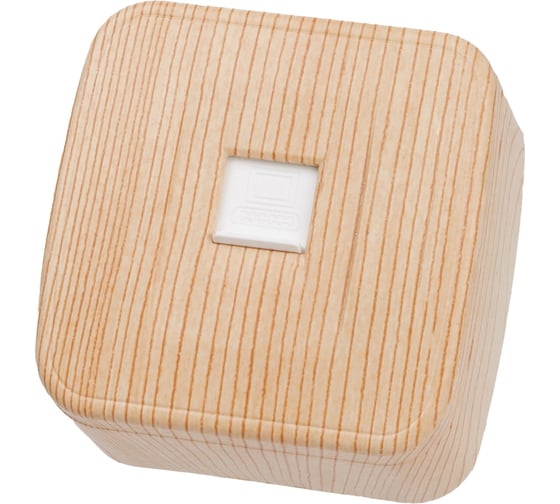 Изображение товара Компьютерная розетка TDM ELECTRIC (RJ-45) открытой установки IP20, сосна "Дача" Народная SQ1824-0081