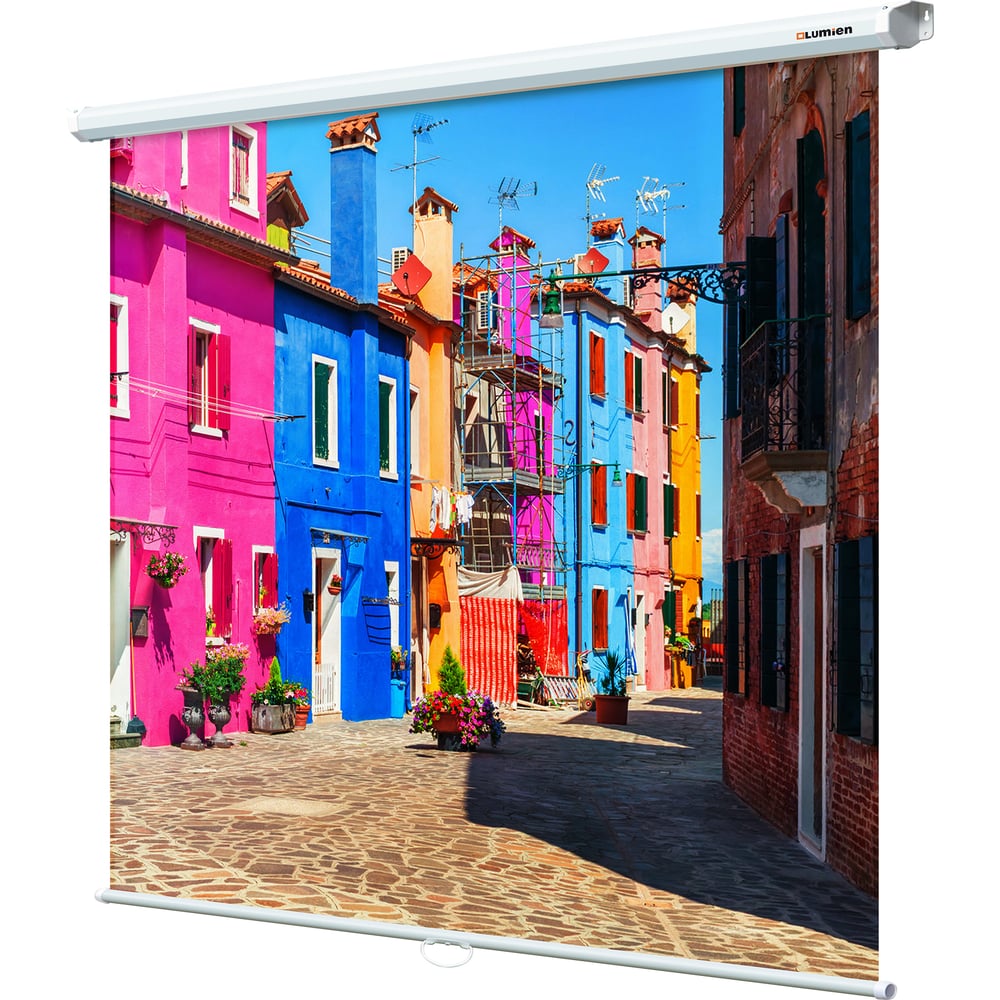 Изображение товара Настенный экран Lumien LEP-100105 Eco Picture 160x160 см, Matte White, восьмигранный корпус, возможность потолочного и настенного крепления 6 54503 Изображение товара Настенный экран Lumien LEP-100105 Eco Picture 160x160 см, Matte White, восьмигранный корпус, возможность потолочного и настенного крепления 6 54503