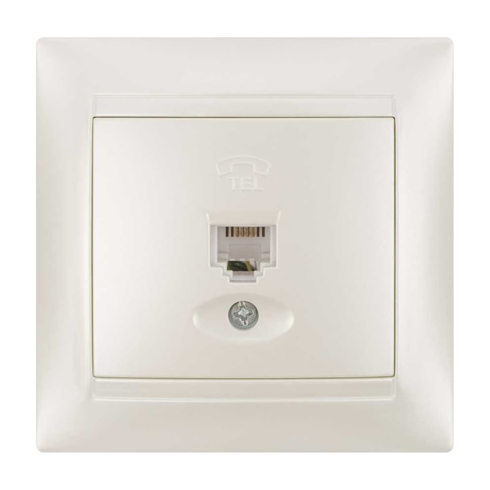 Изображение товара Розетка телефонная RJ11 перламутр серия Лама TDM ELECTRIC