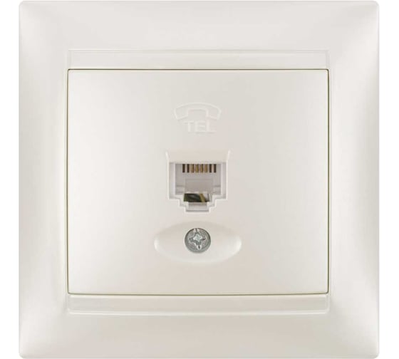 Изображение товара Розетка телефонная RJ11 перламутр серия "Лама" TDM ELECTRIC SQ1815-0815
