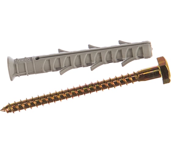 Изображение товара Фасадный дюбель 10х80, 6шт- пакет Tech-Krep TSX-S 127599