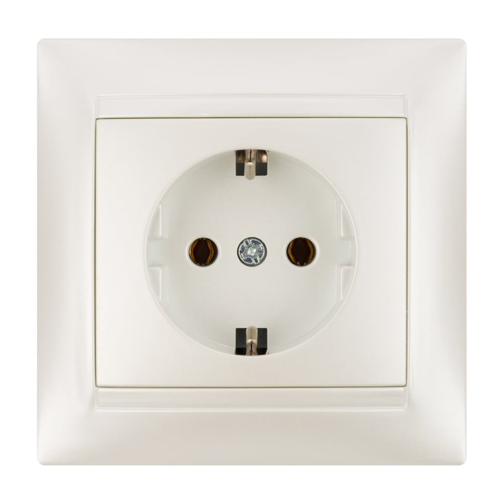 Розетка TDM ELECTRIC 2П+З 16А 250В  перламутр "Лама" SQ1815-0823