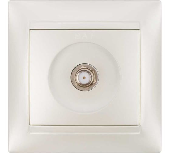 Изображение товара Розетка SAT (F-разъем) 0-2400МГц перламутр серия "Лама" TDM ELECTRIC SQ1815-0821