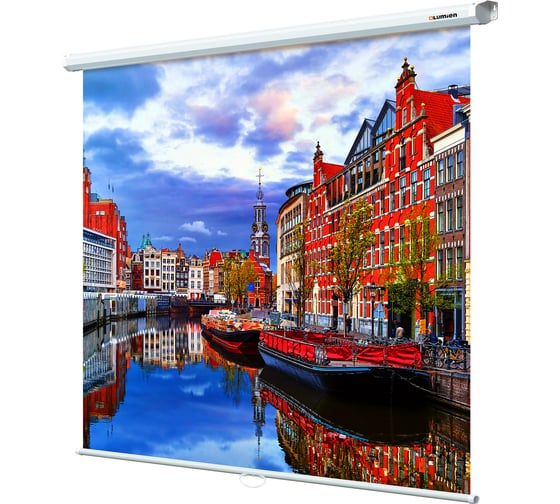 Изображение товара Настенный экран Lumien LEP-100102 Eco Picture 180x180 см, Matte White, восьмигранный корпус, возможность потолочного и настенного крепления 6 49119