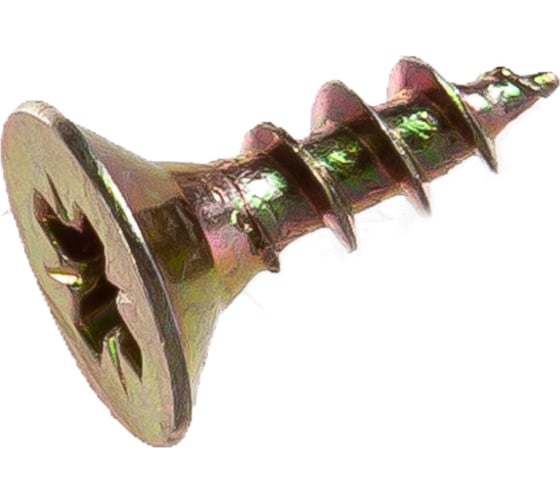 Изображение товара Универсальные саморезы, желтые, 12x4,0 мм, 200 шт., коробка с окном Zitar 102239