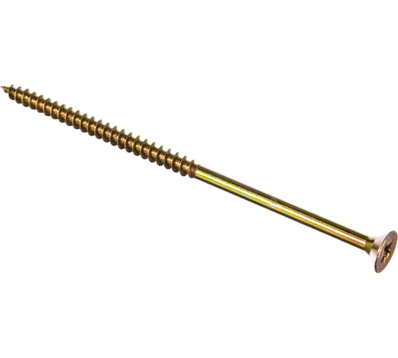 Изображение товара Универсальные саморезы 130x6,0 мм 50 шт желтые коробка с окном Zitar 102278