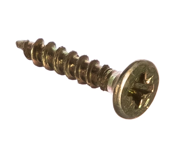 Изображение товара Универсальный саморез Tech-Krep 16х3,0 мм 500 шт желтый, коробка с окном 102224