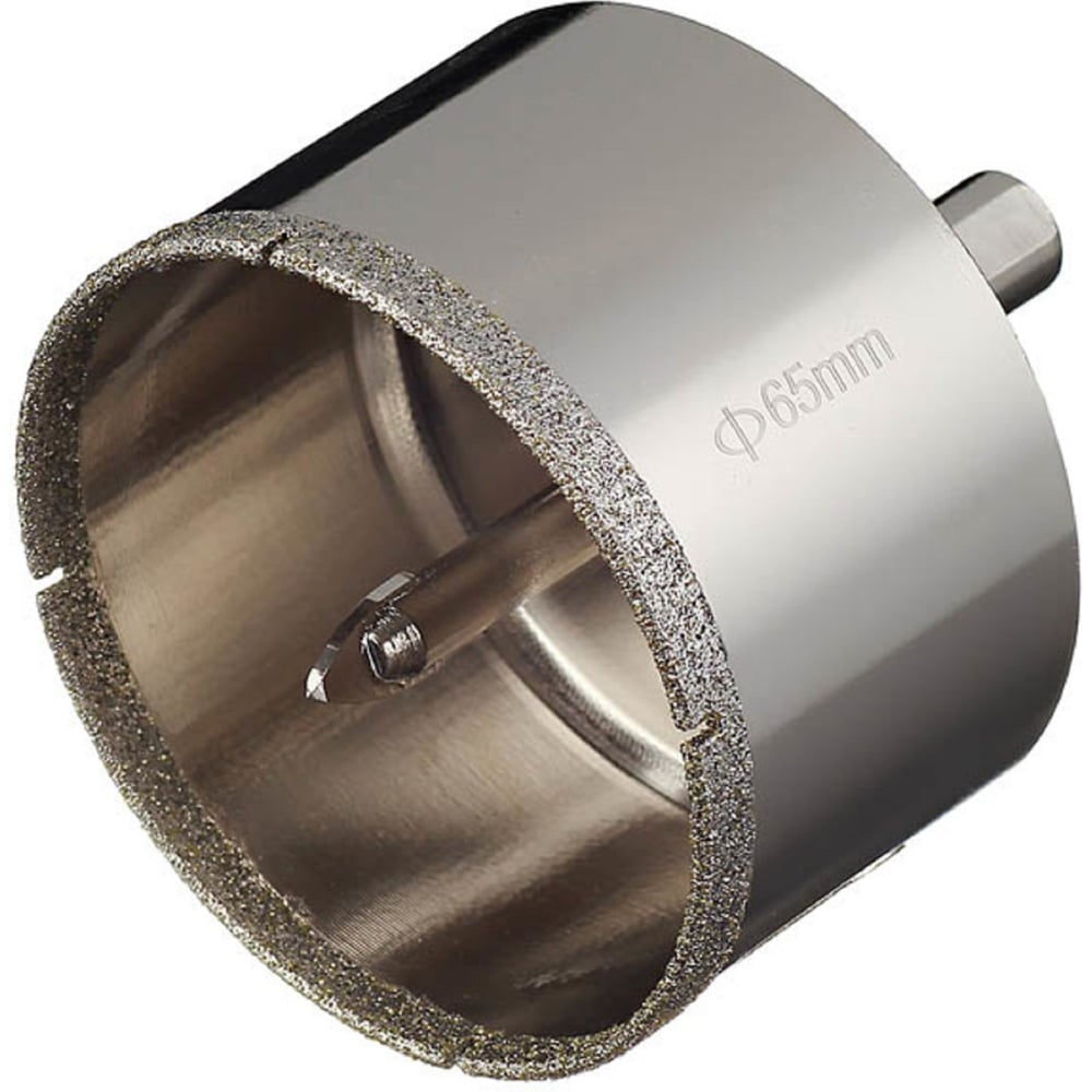 Изображение товара Алмазная коронка по керамике и кафелю 65 мм TRI-DIAMOND 400065 с центрирующим сверлом