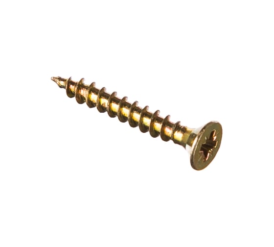 Изображение товара Универсальный саморез Tech-Krep 20х3,0 мм 200 шт желтые, коробка с окном 102225