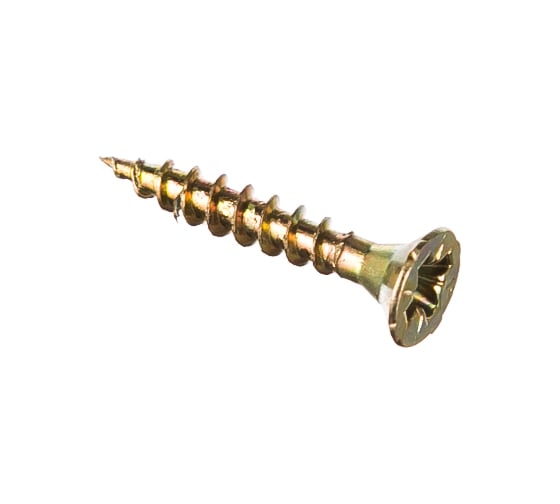 Изображение товара Универсальные саморезы 20x3,5 мм 200 шт желтые коробка с окном Zitar 102232