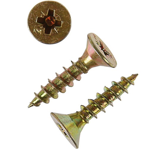 Изображение товара Универсальный саморез Tech-Krep 20х4,5 мм 200 шт желтый, коробка с окном 102250